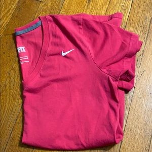 Women’s dri fit V-neck Nike shirt